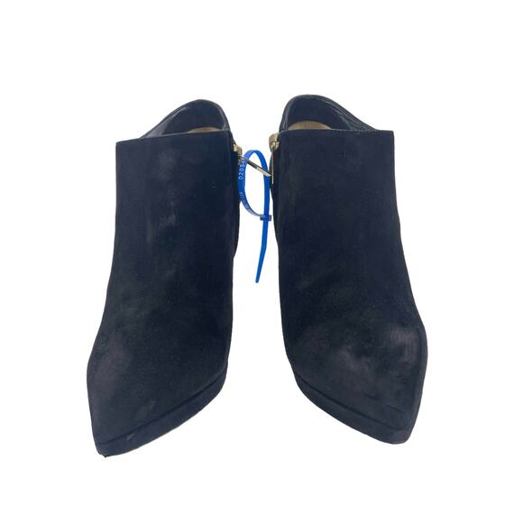 Jimmy Choo Ren 100 Pointed Toe Suede Ankle Boots Black Size 39 - Picture 3 of 12